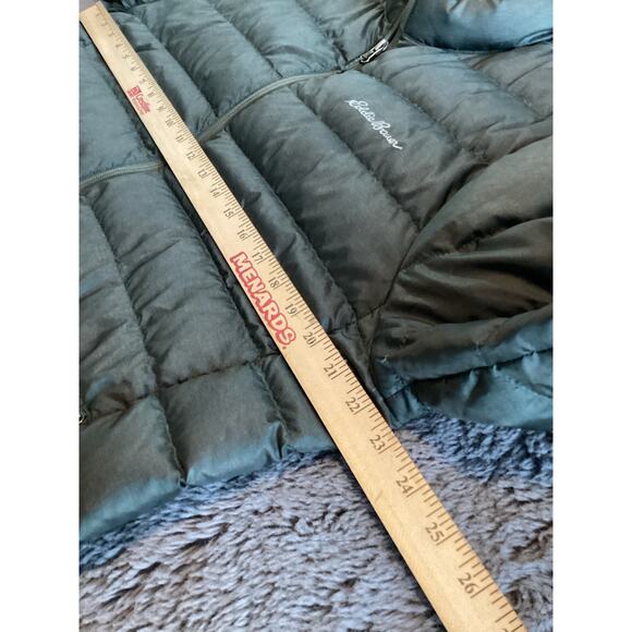 Eddie Bauer Men's Lined Cirruslite Down Puffer Jacket Olive Green Size Medium - Picture 9 of 12